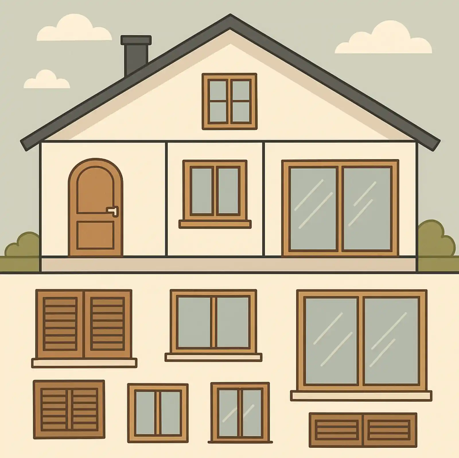 Illustration de l'article sur quels sont les types de menuiseries ? bois, pvc, alu… le guide complet