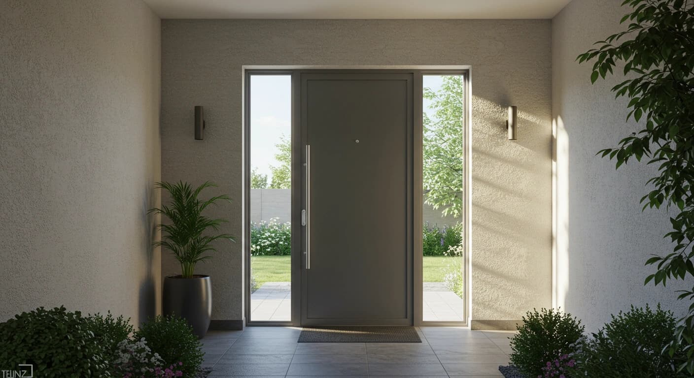 Porte d'entrée sur mesure avec finitions personnalisées