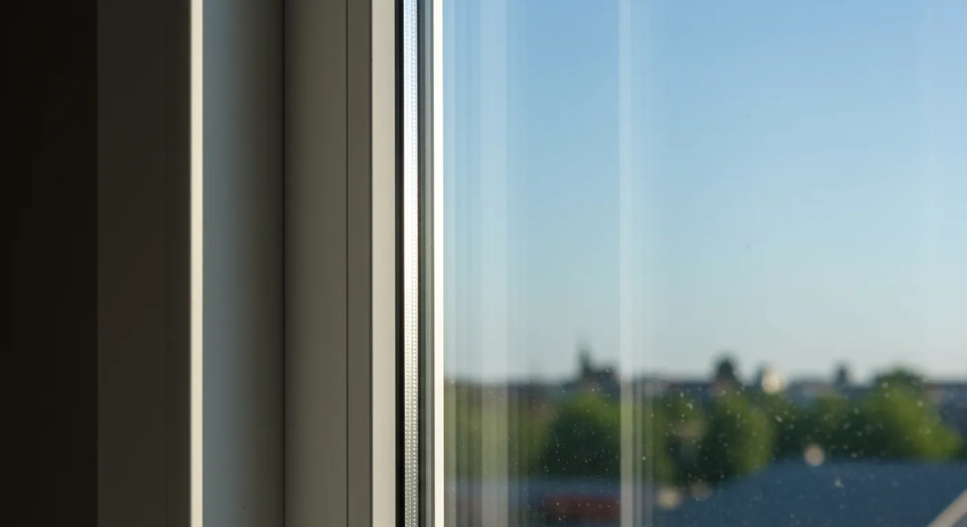 Vue d'une fenêtres PVC neuve