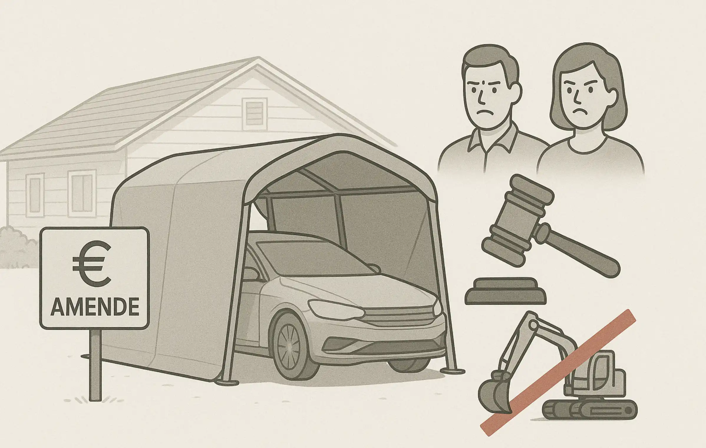 risques en cas de carport non autorisé